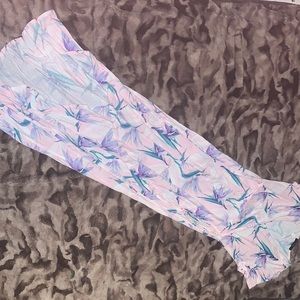 Maxi high, low floral dress